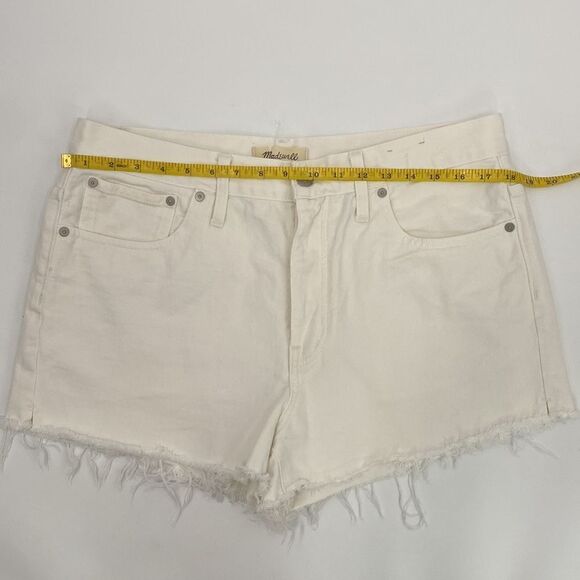 Madewell Relaxed Denim Shorts in Tile White Women’s Size 30 - Picture 6 of 14